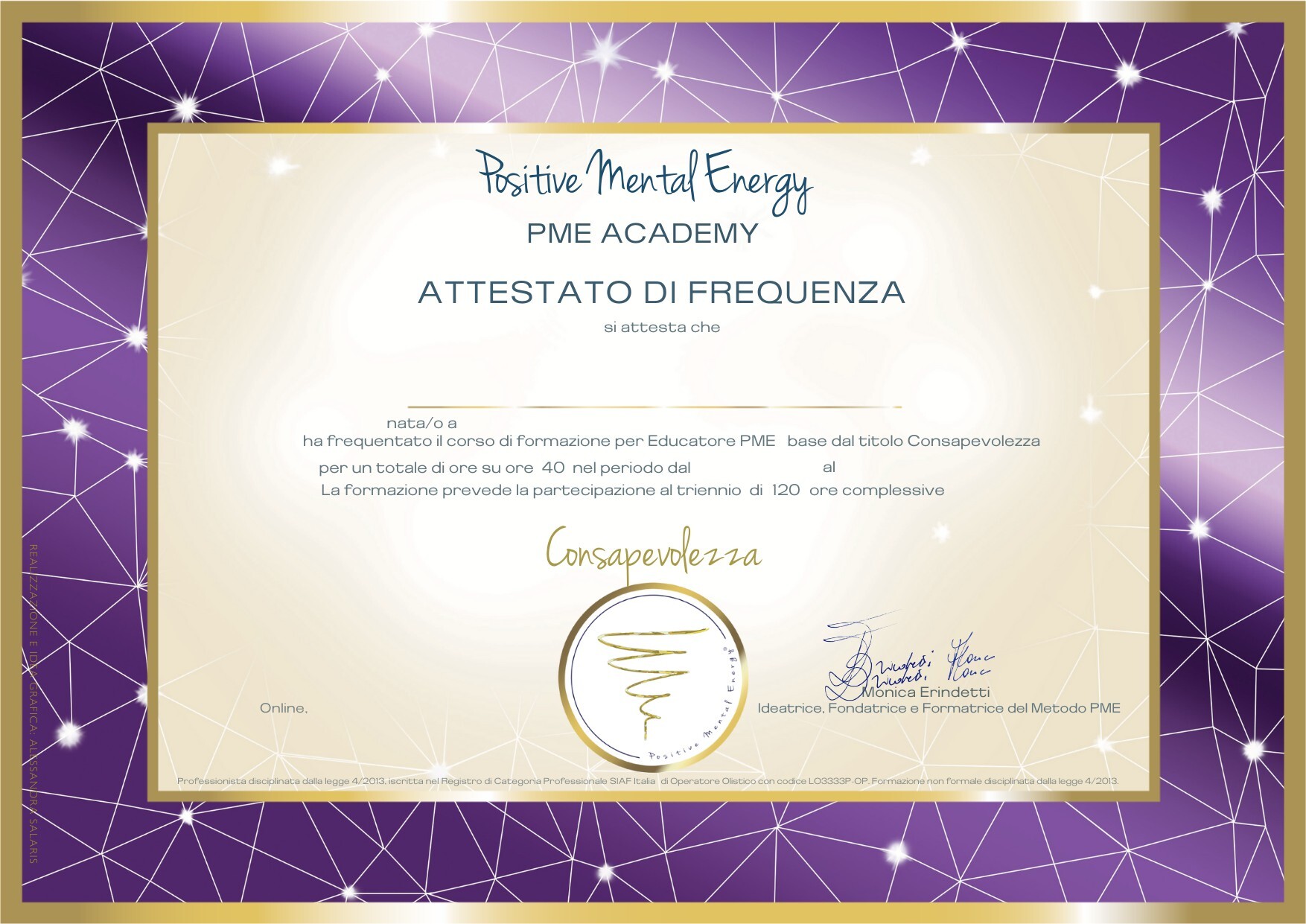 Attestato Consapevolezza Attestato Consapevolezza