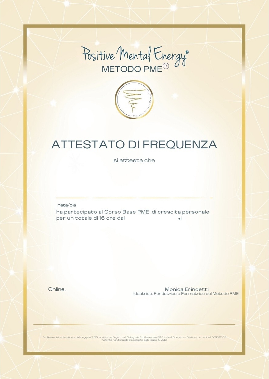 ATTESTATO DI FREQUENZA CORSO BASE ATTESTATO DI FREQUENZA CORSO BASE